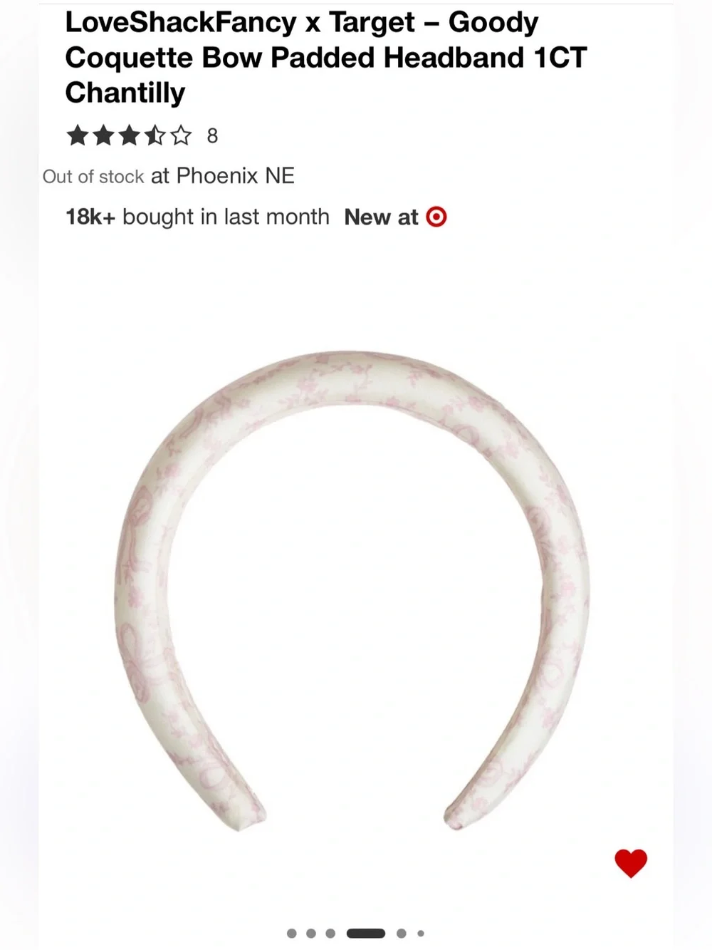 LOVESHACKFANCY X TARGET RIBBON HEADBAND